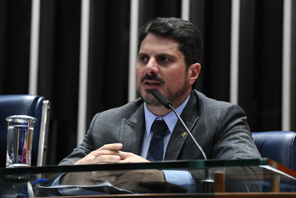 O senador Marcos do Val (PPS-ES), relator de um dos projetos anticrime, diz ter recebido ameaças. Foto: Marcos Oliveira/Agência Senado