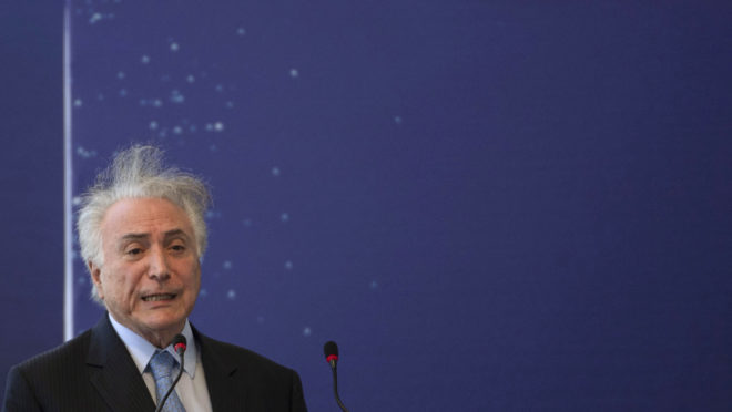 Michel Temer foi denunciado na Lava Jato. Crédito: Mauro Pimentel / AFP