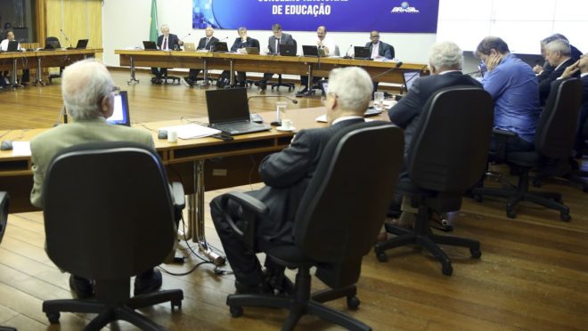 Reunião do Conselho Nacional de Educação (CNE). Foto: Antonio Cruz | Agência Brasil.