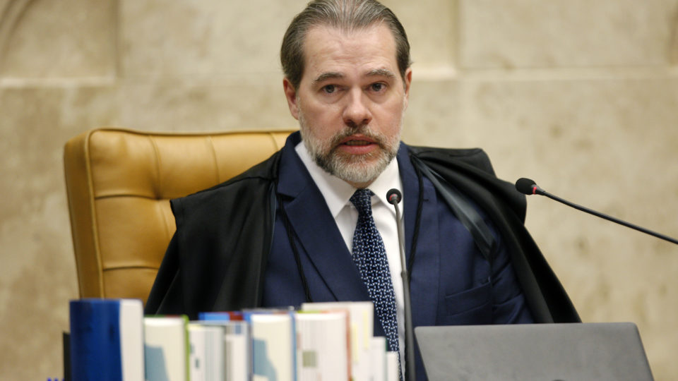 Ministro Dias Toffoli no plenário do STF.