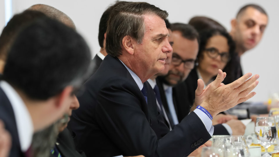 Presidente da República, Jair Bolsonaro durante café da Manhã com Jornalistas. Foto: Marcos Corrêa/PR. (Brasília - DF, 05/04/2019)