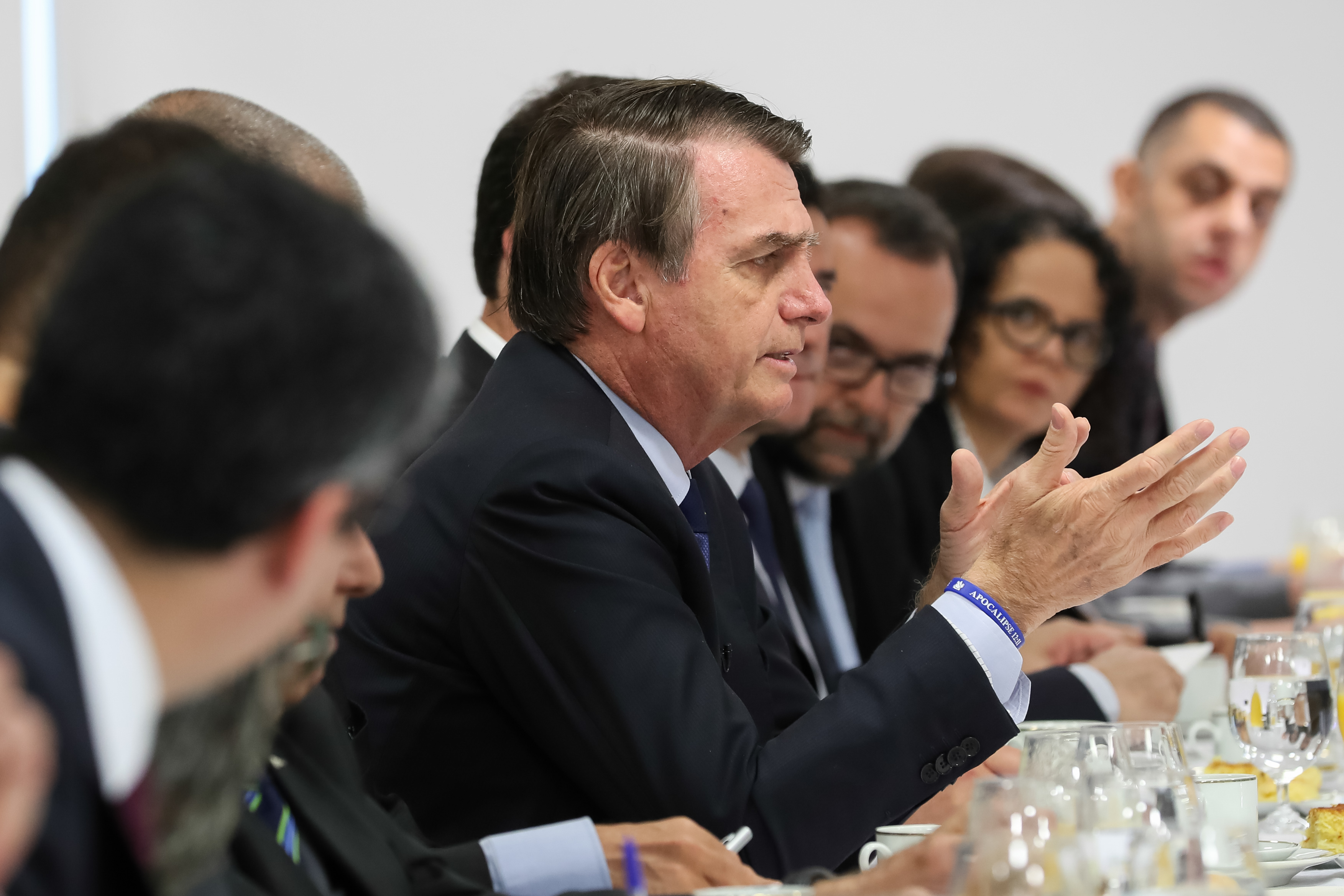 Presidente da República, Jair Bolsonaro durante café da Manhã com Jornalistas. Foto: Marcos Corrêa/PR. (Brasília - DF, 05/04/2019)