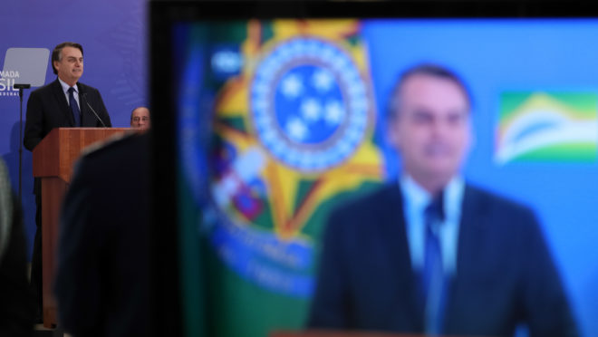 (Brasília - DF, 05/04/2019) Palavras do Presidente da República, Jair Bolsonaro. Foto: Marcos Corrêa/PR