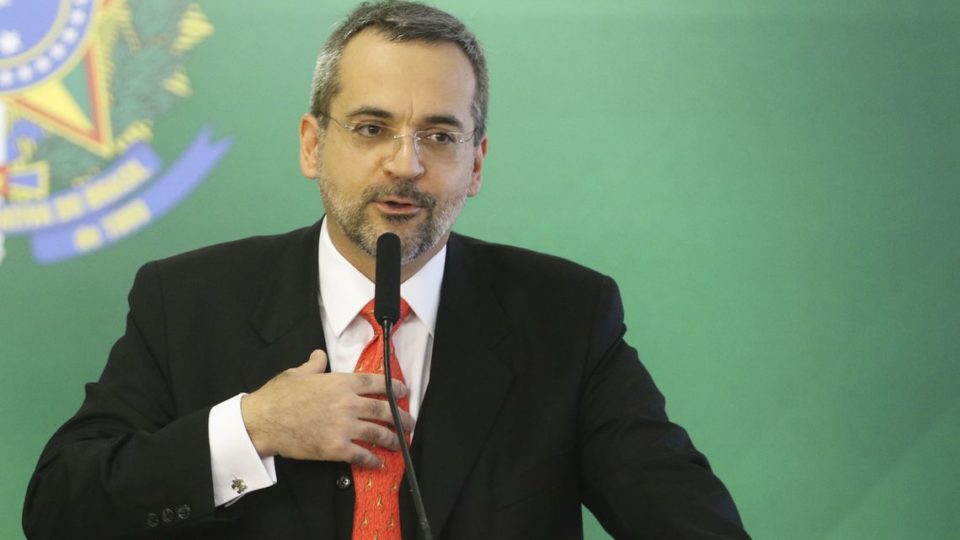 O ministro da Educação, Abraham Weintraub