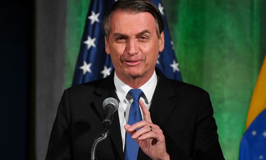 O presidente Jair Bolsonaro durante vista aos Estados Unidos, em março. Foto: Mandel Ngan/AFP