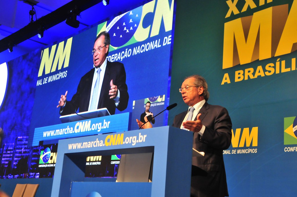 Paulo Guedes na Marcha dos Prefeitos