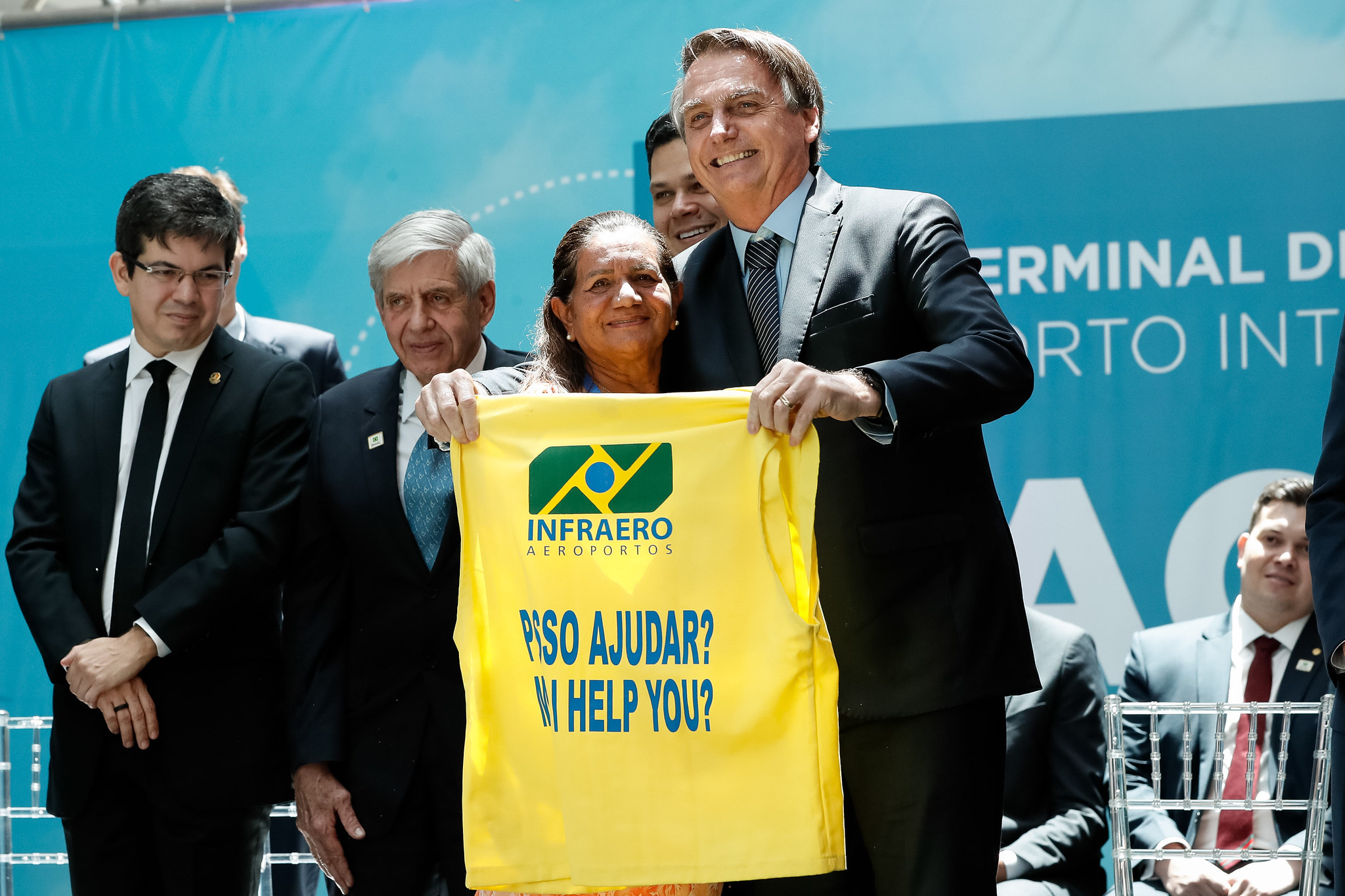 Presidente Jair Bolsonaro participa de inauguração do aeroporto de Macapá, no Amapá. Foto: Alan Santos/PR