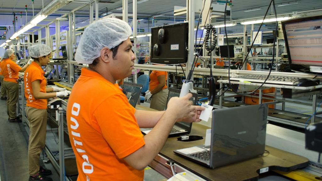 Fábrica da Positivo Tecnologia. | Divulgação/