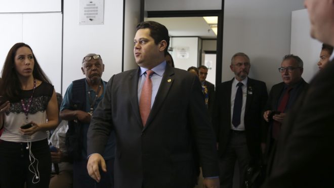 Presidente do Senado, senador Davi Alcolumbre (DEM-AP)