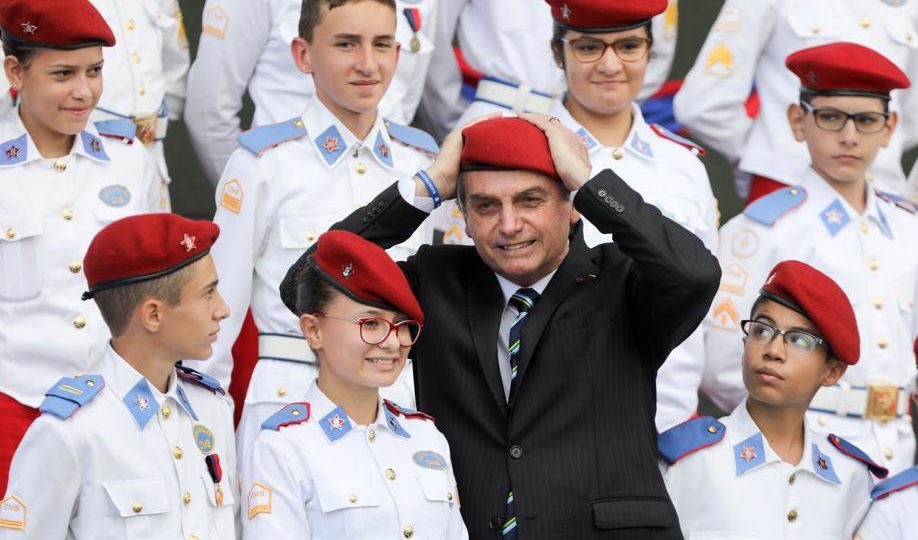 Presidente Jair Bolsonaro participa de evento alusivo ao Dia do Exército. Congresso. Foto: Sergio Lima/AFP