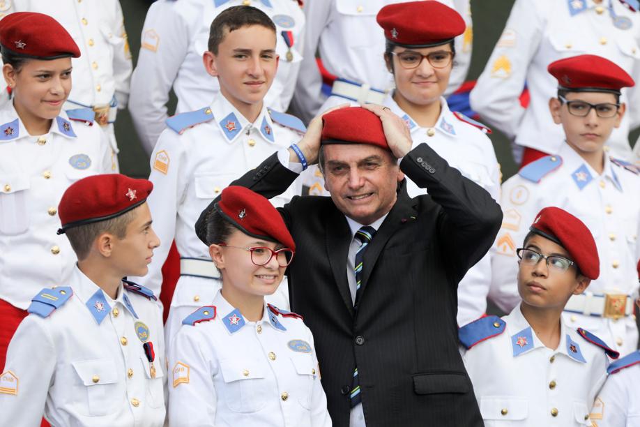 Presidente Jair Bolsonaro participa de evento alusivo ao Dia do Exército. Congresso. Foto: Sergio Lima/AFP