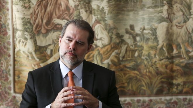 O presidente do STF, Dias Toffoli.