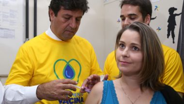 Ministro da Saúde ‘dribla’ polêmicas e ajeita a casa. Mas logo terá de mostrar resultados O ministro da Saúde, Luiz Henrique Mandetta, lança Campanha Nacional de Vacinação contra a Gripe, durante cerimônia em Porto Alegre.