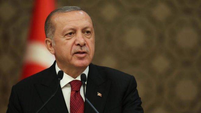 O presidente da Turquia, Recep Tayyip Erdogan, no palácio presidencial em Ancara, Turquia, em julho de 2018. Foto: Arif Akdogan / Bloomberg