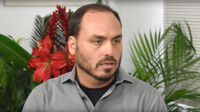 Carlos Bolsonaro, filho do presidente e vereador do Rio.
