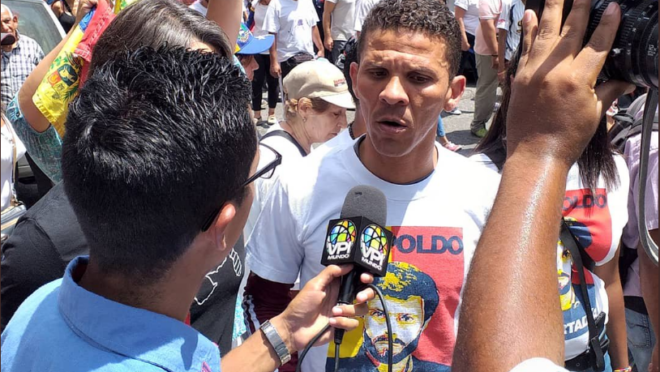 Gilber Caro, deputado venezuelano da oposição, detido pelo Sebin | Foto: Reprodução/Twitter