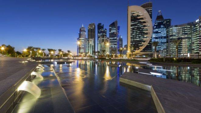 Doha, em Qatar. Imagem: Pixabay.