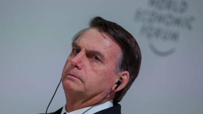 O presidente Jair Bolsonaro durante reunião do Conselho Internacional de Negócios do Fórum Econômico Mundial, em Davos, Suíça, 22/01/2019. (Foto: Alan Santos/PR)
