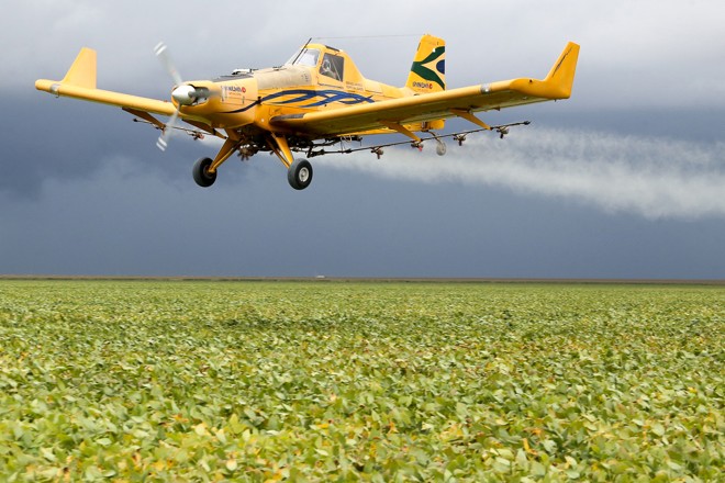 O Brasil tem a segunda maior frota mundial de aviões agrícolas, atrás apenas dos EUA. Especialistas dizem que há espaço para crescer mais. | Rogério Machado/Gazeta do Povo