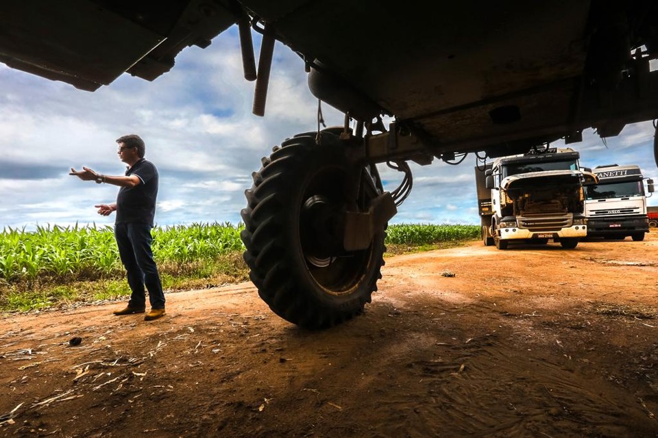 Sem estradas e ferrovias, agricultores põem o pé no freio na produção de grãos Produtor Rivaldo Moura, de Balsas, no Maranhão | Rogério Machado/Gazeta do Povo