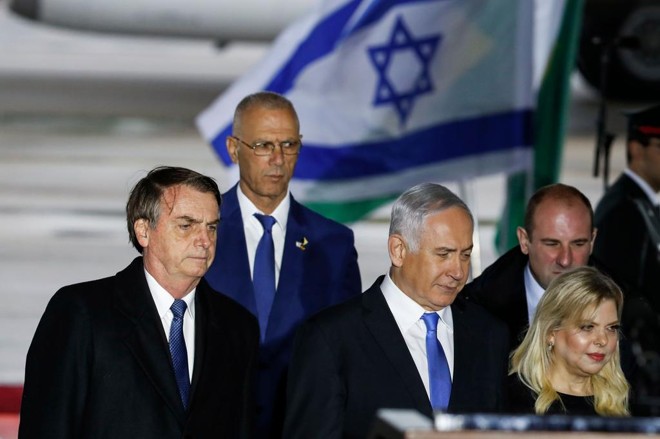 A decisão de abrir o escritório foi anunciada por Jair Bolsonaro durante visita a Israel neste domingo | JACK GUEZ/AFP