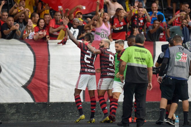 Bruno Henrique marcou os dois gols do Flamengo | CLEVER FELIX/AGÊNCIA O DIA/ESTADÃO CONTEÚDO/