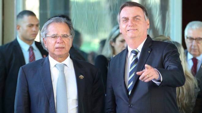 Bolsonaro e Paulo Guedes