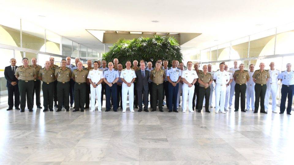 Reunião da cúpula das Forças Armadas. Foto: Divulgação