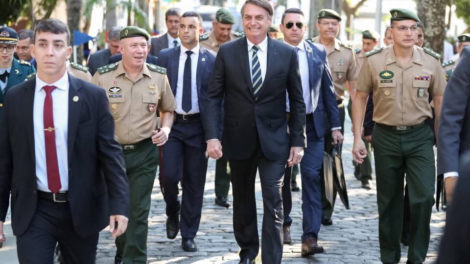 O presidente do Brasil Jair Bolsonaro em evento no Colégio Militar do Rio de Janeiro. Foto: Marcos Corrêa/PR