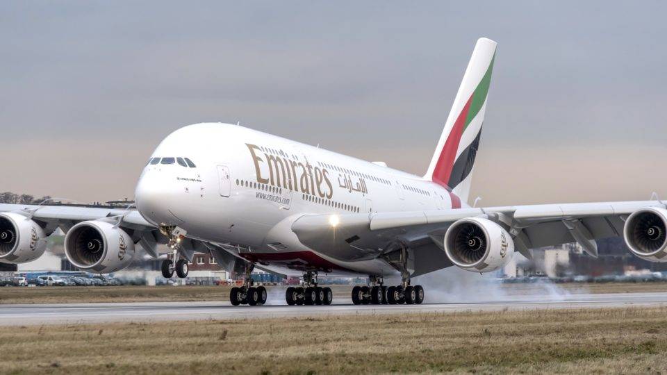 Airbus 380 pousando