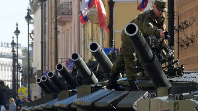 Desfile militar em homenagem ao "Dia da Vitória" em Moscou