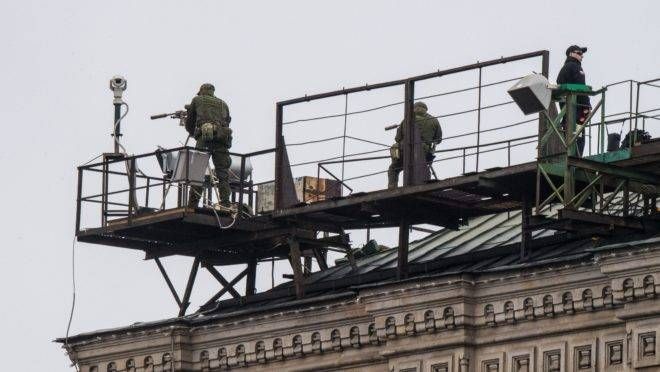 Snipers russos fazem segurança do desfile militar do "Dia da Vitória"