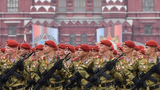 Desfile militar em homenagem ao "Dia da Vitória" em Moscou, em 9 de maio de 2019