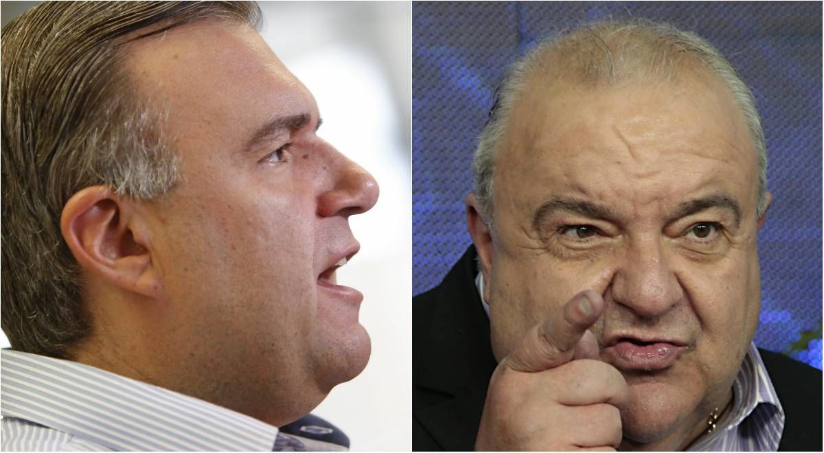 Ney Leprevost (à esq.) e Rafael Greca | Antônio More e Albari Rosa/Gazeta do Povo