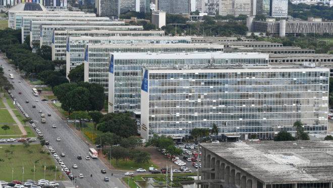 A Esplanada dos Ministérios, em Brasília. Foto Edilson Rodrigues/Agência Senado