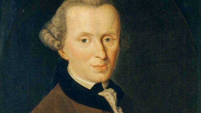 Retrato de Immanuel Kant.