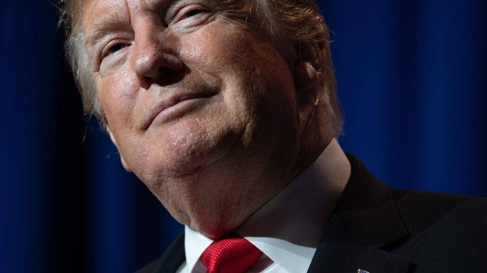 O presentão democrata para Trump Donald Trump, presidente dos EUA, ameaça acordo comercial na América do Norte