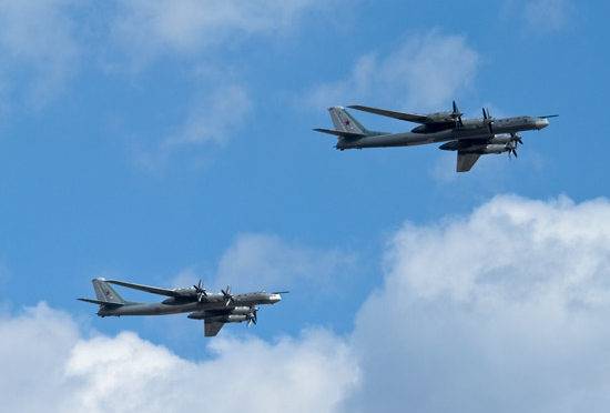 Dois bombardeiros TU-95 realizaram voos ao longo da costa oeste do Alasca