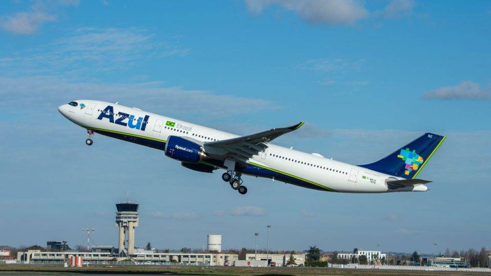 Azul lança serviço de “stopover” para voos em São Paulo Airbus 330neo, da Azul