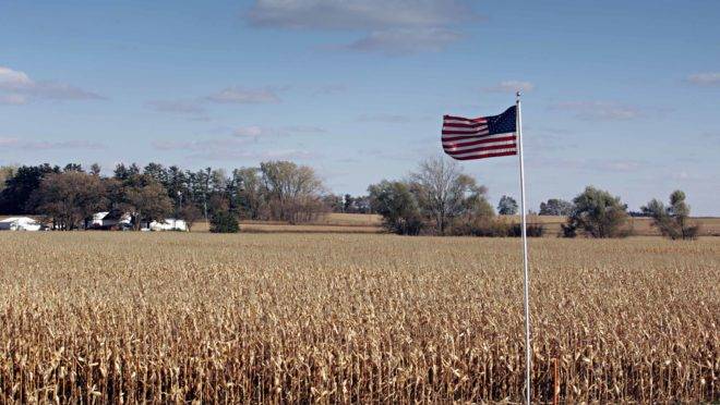 Propriedade rural no estado americano de Minnesota.