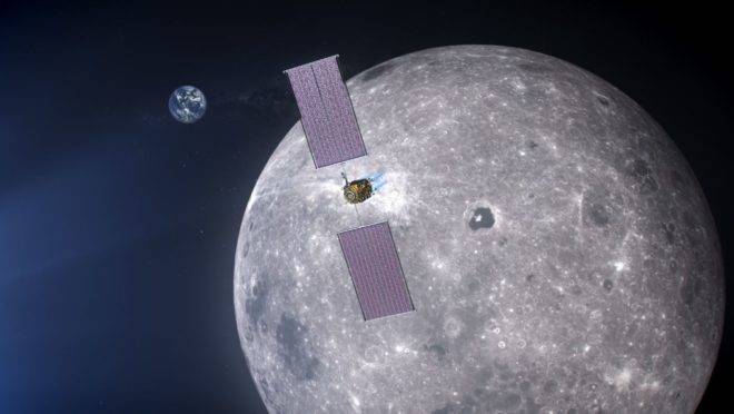 A pequena estação espacial servirá como um módulo móvel de comando e serviços para expedições robóticas e humanas para a superfície da Lua