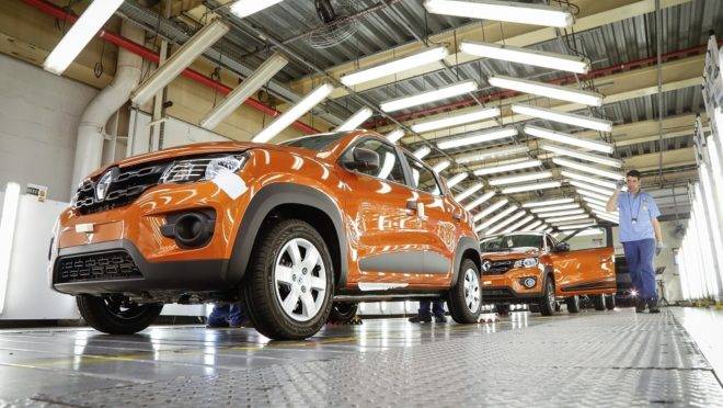 O Kwid é o principal produto da Renault, respondendo por 1/3 de todas as vendas da marca. Foto: Renault/ Divulgação