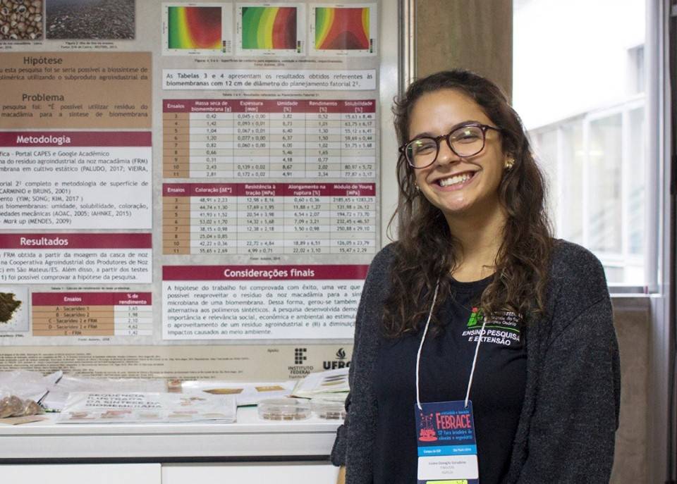 Juliana Estradioto, estudante de 18 anos , conseguiu premiação máxima em uma das categorias do Isef