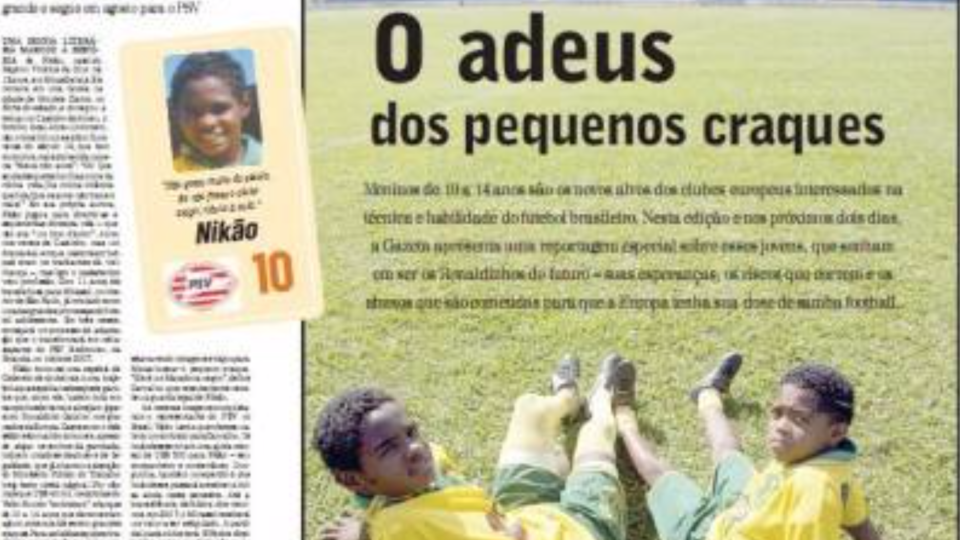 Matéria da Gazeta do Povo sobre Nikão, em 2003