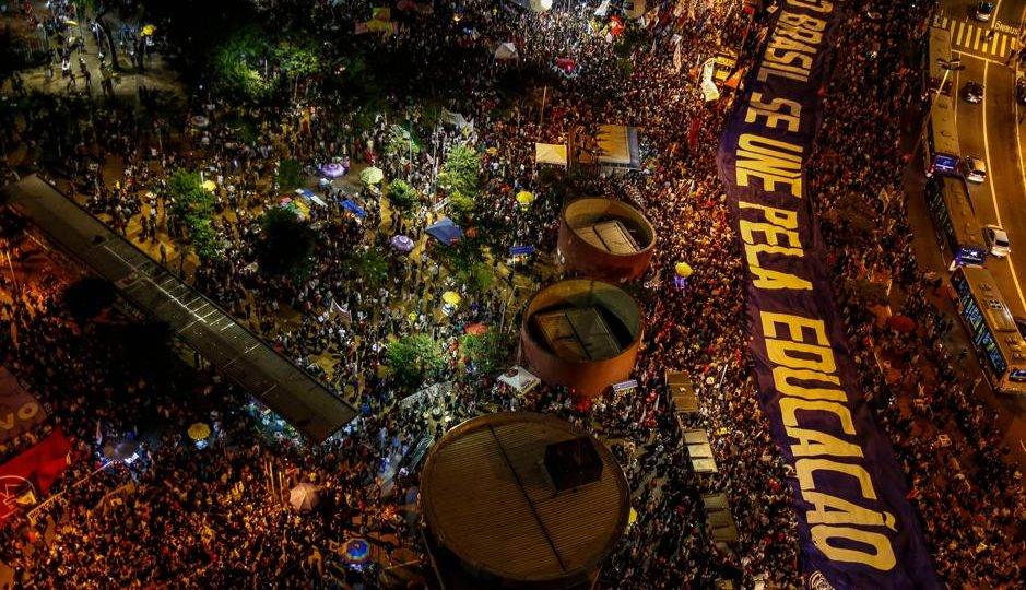Manifestação em defesa da educação em São Paulo, 30 de maio