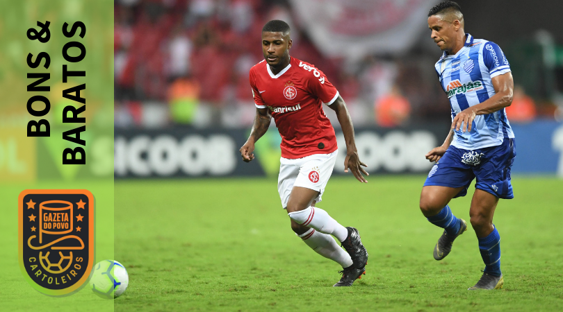 Emerson Santos, do Inter, é opção de jogador bom e barato na 7ª rodada do Cartola FC 2019.