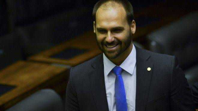 Eduardo Bolsonaro, deputado federal e filho do presidente Jair Bolsonaro.