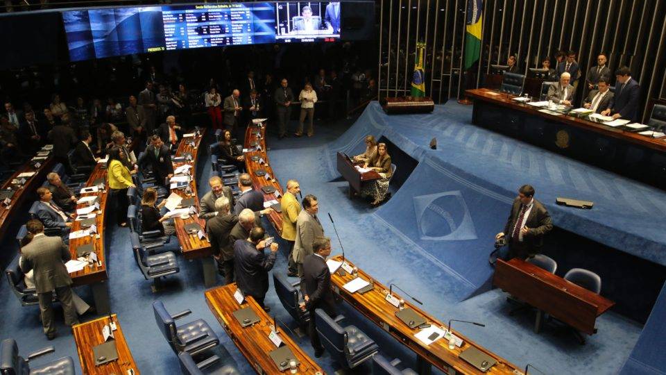 Senado aprova MP da Liberdade Econômica e retira trecho sobre trabalho aos domingos Plenário do Senado.