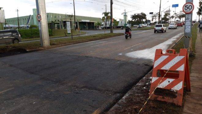 Buraco no Jardim Botânico causou transtornos na manhã de segunda-feira