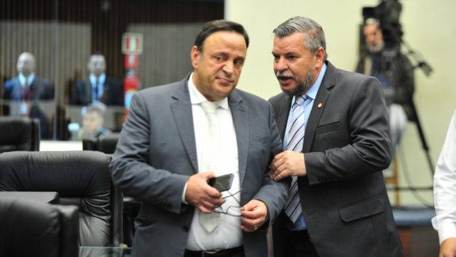 Hussein Bakri (PSD) ao lado do Delegado Jacovós (PR)